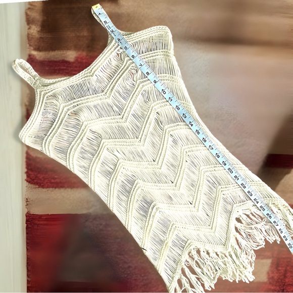Macrame Mini Tassel Beach Flapper Dress OS - Picture 9 of 10